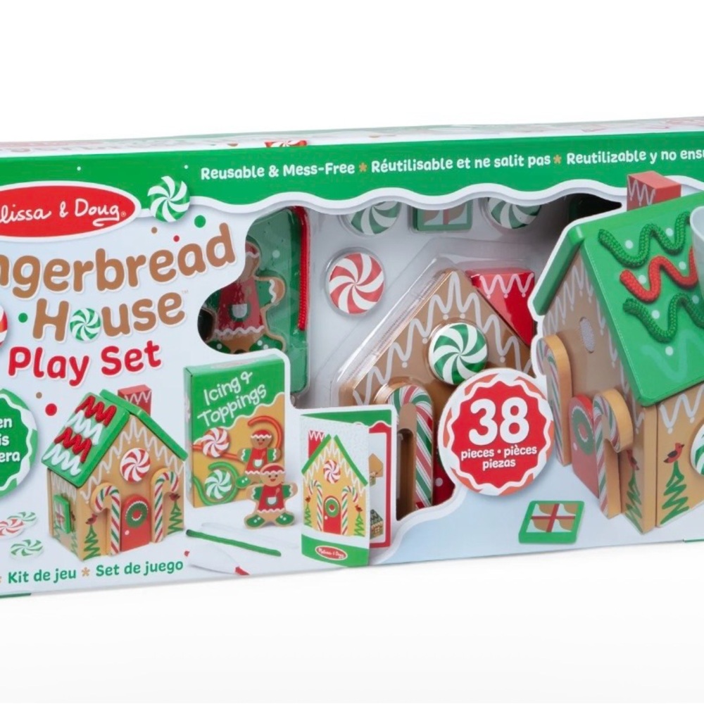 Melissa & Doug Gingerbread House Play Set Christmas